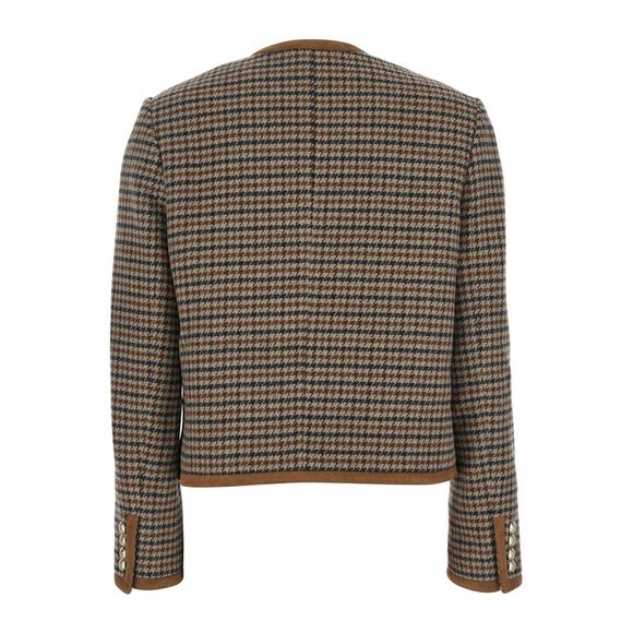 Dunst Women Beige Jacket With Button Closure And Front Pockets In Tweed Woman - Picture 2 of 3